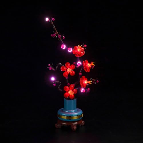 Licht-Kit für Lego Plum Blossom 10369 (Kein Lego), Dekorationsbeleuchtungsset für Lego Icons Pflaumenblüte Flower Décor Kreative Spielzeug von BrickBling