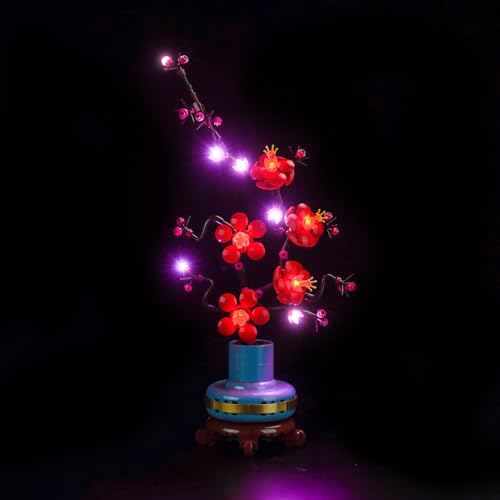 Licht Set für Lego Plum Blossom (Kein Lego), Dekorationsbeleuchtungsset für Lego 10369 Icons Pflaumenblüte Flower Décor Kreative Spielzeug von BrickBling