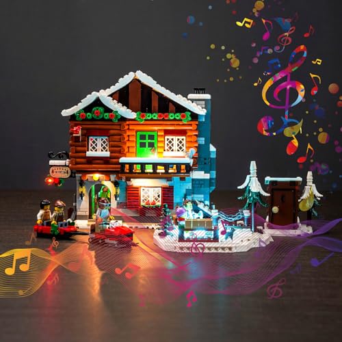 Music Version Licht-Kit Kompatibel mit Lego 10325 Almhütte (Kein Modell), Led Beleuchtungs Set für Alpine Lodge Kreative Spielzeug von BrickBling