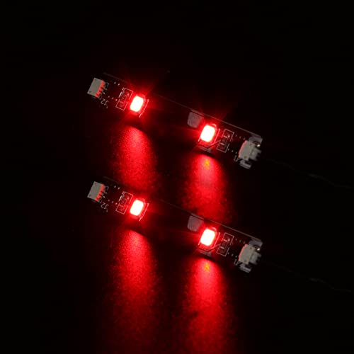 Rote LED Streifen Lichter für DIY/MOC-Beleuchtung (2er-Pack), Led Beleuchtungs Set Dekorationslichter Kompatibel mit Lego and Other Major Brand Bricks von BrickBling