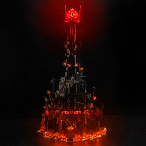 Update Version Led Licht Set für Lego 10333 The Lord of The Rings: Barad-dûr (Kein Lego), Dekorationsbeleuchtungsset für Lego The Lord of The Rings: Barad-dûr 10333 Kreative Spielzeug von BrickBling