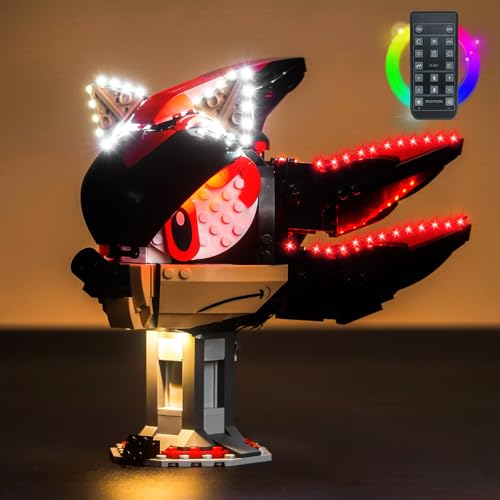 BrickBling Fernbedienung Licht-Kit Kompatibel mit Lego 77000 Shadow The H'edgehog (Kein Modell), Led Beleuchtungs Set Compatible with Shadow The H'edgehog 77000 Kreative Spielzeug von BrickBling