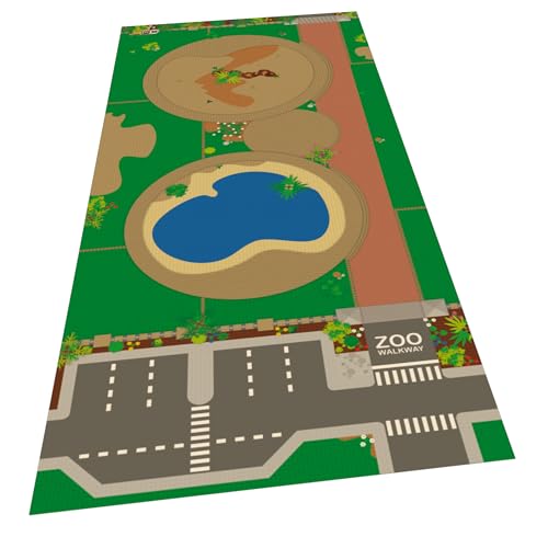 BrickMaps 32537001 - City - Zoo - Straßenplatte Spielmatte für Lego Tiere - Format gleich 3x7 Lego Bauplatte BrickMaps 32537001 - City - Zoo - Straßenplatte Spielmatte für Lego Tiere - Format gleich 3x7 Lego Bauplatte von BrickDoo's BrickMaps