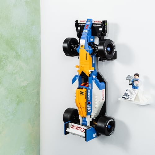 Brickify Wandhalterung kompatibel mit LEGO Icons Williams FW14B 10353 – sichere Präsentation Ihres Autos – Lego-Set nicht im Lieferumfang enthalten von Brickify