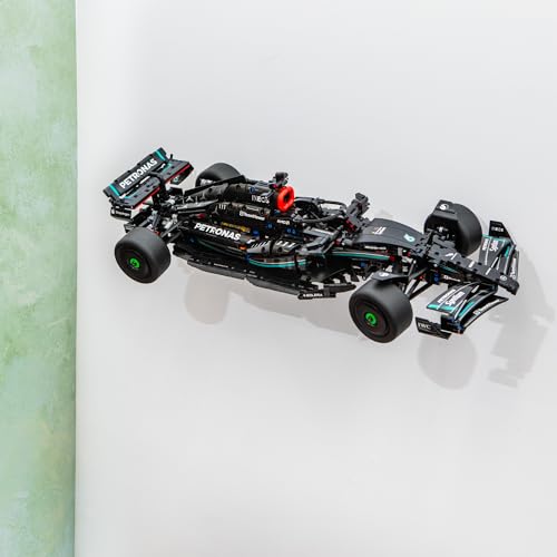 Brickify Wandhalterung kompatibel mit Lego Technic Mercedes W14e 42171 – sichere Präsentation Ihres Autos – hergestellt in Großbritannien – Lego-Set nicht im Lieferumfang enthalten von Brickify