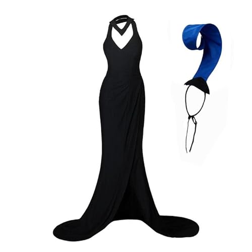 Yzma-Kostüm für Damen, Yzma, Halloween, Maskerade, schwarzes Kleid mit Kopfbedeckung von BridgeRcos