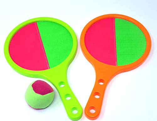 Brigamo 2in1 Klettball Strand Tennis Softball & Klettball Spiel, Klettballspiel für Kinder von Brigamo