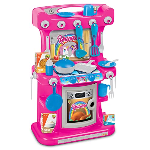Brigamo 472 - Spielzeug Kinderküche, SpielKüche mit Kochgeschirr,Mädchen Spielzeug von Brigamo