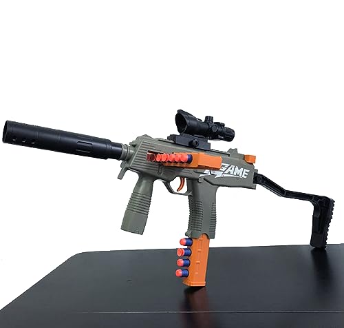 【𝙋𝙧𝙞𝙢𝙚 𝘿𝙚𝙖𝙡】 Premium MP9 Blaster Gewehr Dartblaster Blaster Gun inkl. Pfeile von Brigamo