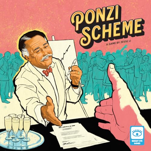 Bright Eye Games | Ponzi Scheme Brettspiel auf Englisch für Erwachsene | Strategisches Spiel für 3-5 Spieler | Handels- und Betrugsspiel zum Spielen mit Freunden von Bright Eye Games