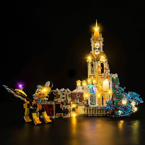 LED-Beleuchtungsset, kompatibel mit LEGO 71486 für Schloss Nocturnia, verbessert perfekt den Nachtanzeigeeffekt, perfekt für Ihr Modell geeignet (nur Beleuchtungsset, Modell nicht von BrightAura