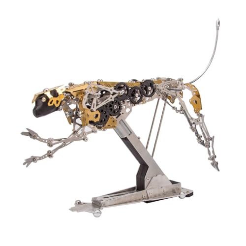 BrightBud 3D Metall Puzzle Erwachsene, 3D Metall Mechanischer Brennender Leopard Bausatz mit 5-Gang-Antrieb & Realistischer Bewegung, Steampunk Dynamisches Modell, Geschenke,398 Teile BrightBud 3D Metall Puzzle Erwachsene, 3D Metall Mechanischer Brennender Leopard Bausatz mit 5-Gang-Antrieb & Realistischer Bewegung, Steampunk Dynamisches Modell, Geschenke,398 Teile von BrightBud