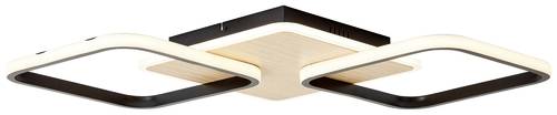 Brilliant G99750/76 Dennet LED-Deckenleuchte LED 40W Holz, Schwarz von Brilliant