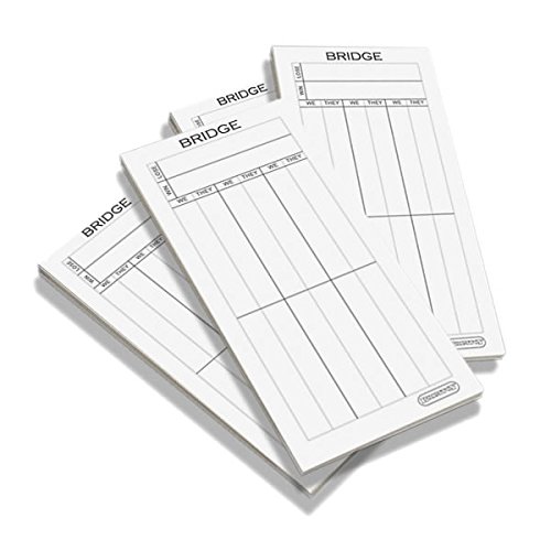 Bridge score pads / scoring cards (4 packs) by Jesters toys & games von Brimtoy