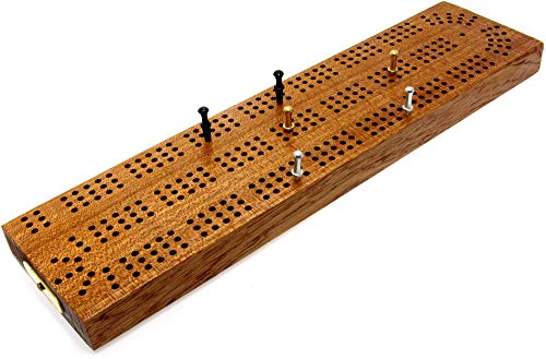 Durchgängiges 3-läufiges Hartholz, britisches Cribbage-Brett, 30 cm von Brimtoy