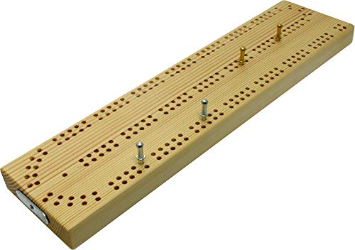 Kontinuierliches 2-läufiges Brett aus Holz, britisches Cribbage-Brett – 30 cm von Brimtoy