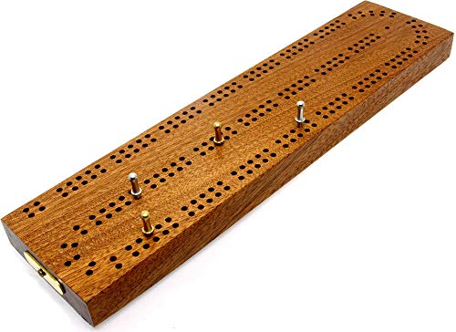 Kontinuierliches 2-läufiges Hartholz, britisches Cribbage-Brett, 30 cm von Brimtoy