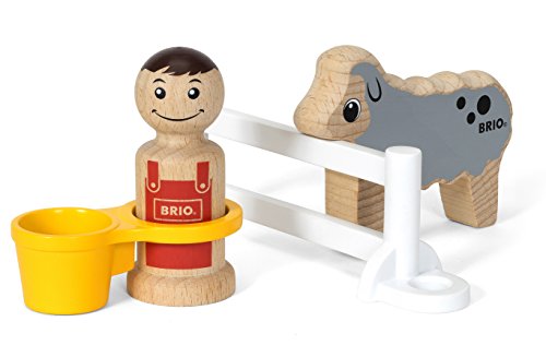 BRIO 30399 - Erweiterungsset Bauer und Schaf, bunt von BRIO