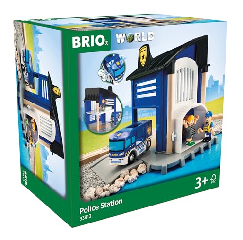 BRIO 33813 Polizeistation mit Einsatzfahrzeug von BRIO