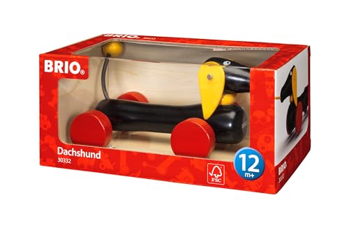 BRIO Nachziehtier - Dackel - Holzspielzeug für Kinder von BRIO