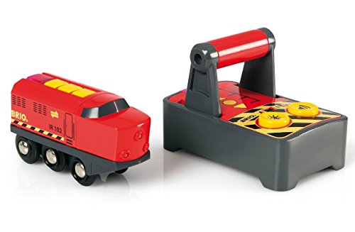 BRIO World 33213 IR-Frachtlok - Elektrische Lokomotive mit Fernsteuerung - Zubehör für die BRIO World - Kleinkindspielzeug empfohlen ab 3 Jahren von BRIO