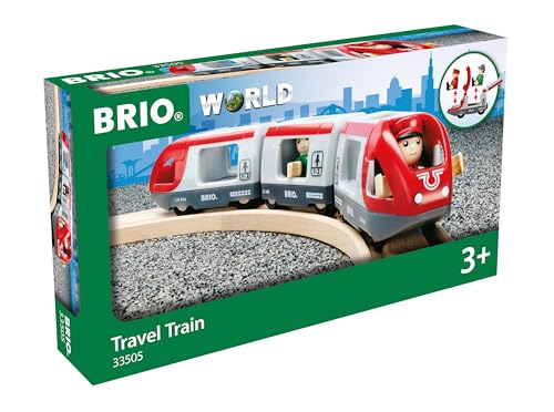 BRIO 33505 - Roter Reisezug - Spielzeuglok, Kleinkind-Spielzeug für Kinder ab 3 Jahren von BRIO