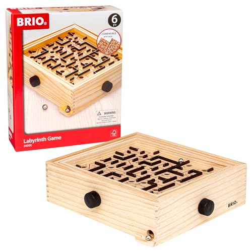 BRIO 34000 Labyrinth - Der schwedische Geschicklichkeits-Klassiker - Für Kinder ab 6 Jahren von BRIO