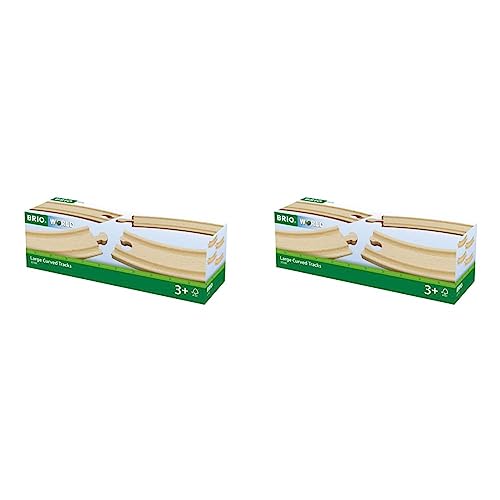 BRIO 33342000-1/1 Gebogene Gleise (E) (Packung mit 2) von BRIO