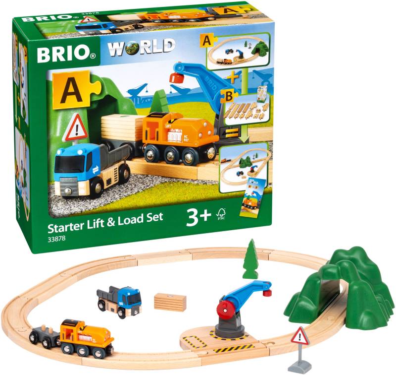 BRIO 33878 Starterset Güterzug mit Kran von BRIO