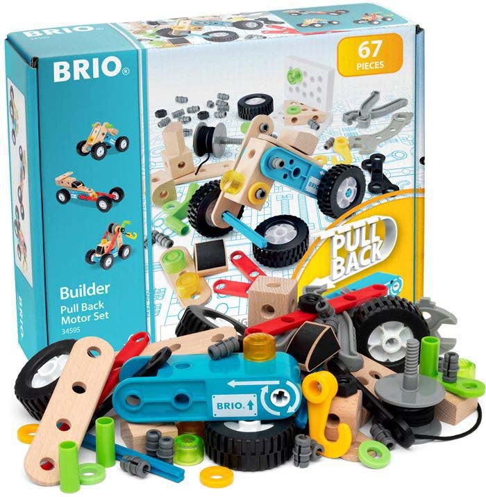 BRIO 34595 Builder Nachziehmotor-Konstruktionsset von BRIO