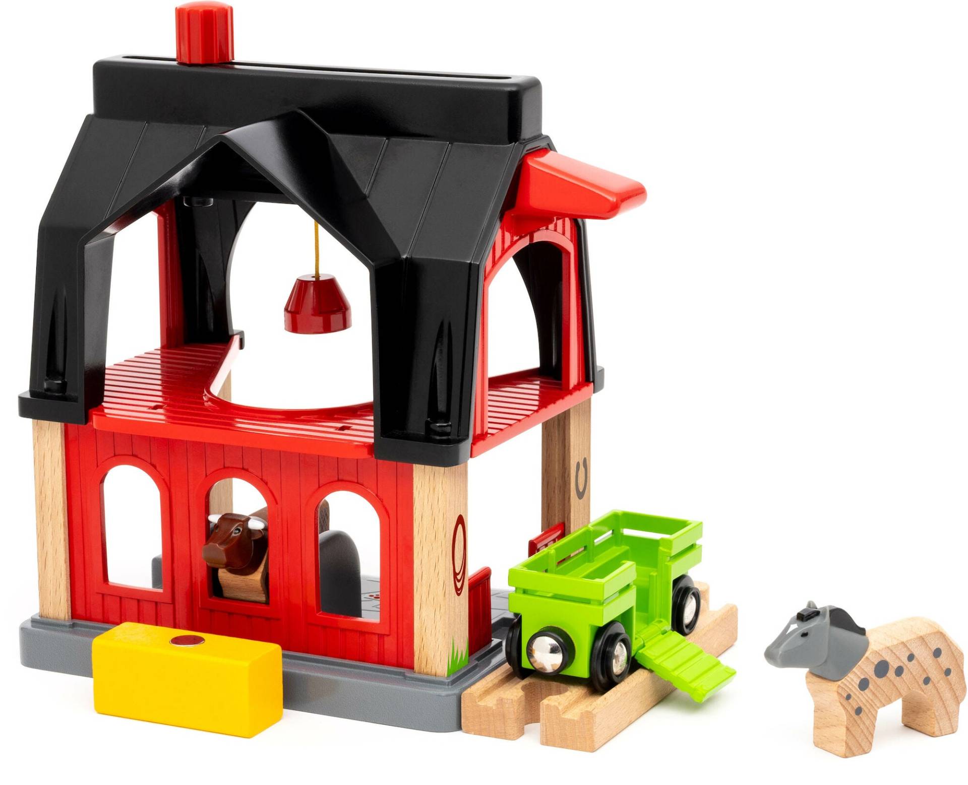 BRIO World 36012 Tierscheune mit Heuwaggon von BRIO