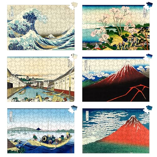 Katsushika Hokusai Gruppe 1 (6 Packungen) von Bristlegrass