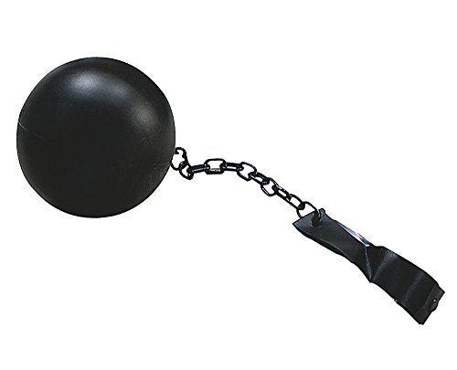 Bristol Novelty BA007 Ball und Kette, unisex - erwachsene, Schwarz, Einheitsgröße von Bristol Novelty