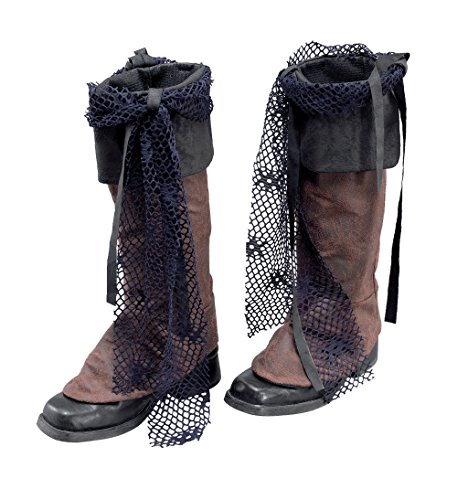 Bristol Novelty Schaft-Überzieher für Piratenstiefel, braun, Distressed-Optik BA015 Pirat Decken für die Schuhe, Schwarz, Mehrfarbig, Einheitsgröße von Bristol Novelty