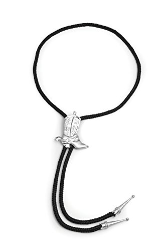 Bristol Novelty Bolo-Krawatte mit Cowboystiefel, schwarz, Unisex, Einheitsgröße BA031 Cowboy Schnürsenkel, Mehrfarbig von Bristol Novelty