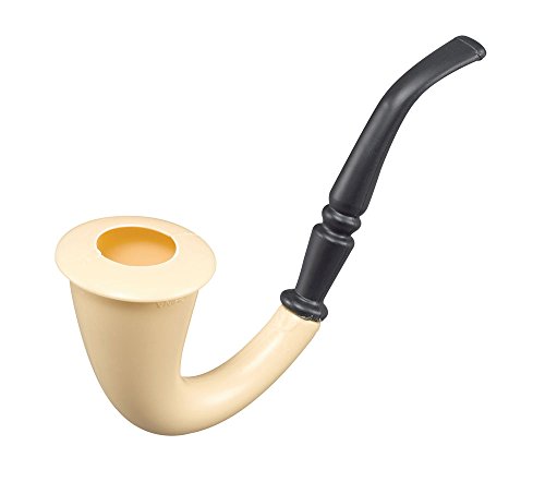 Bristol Novelty BA177 Detective Pipe | for Men | Multicolor Sherlock Holmes Pfeife, Schwarz, Beige, Einheitsgröße von Bristol Novelty