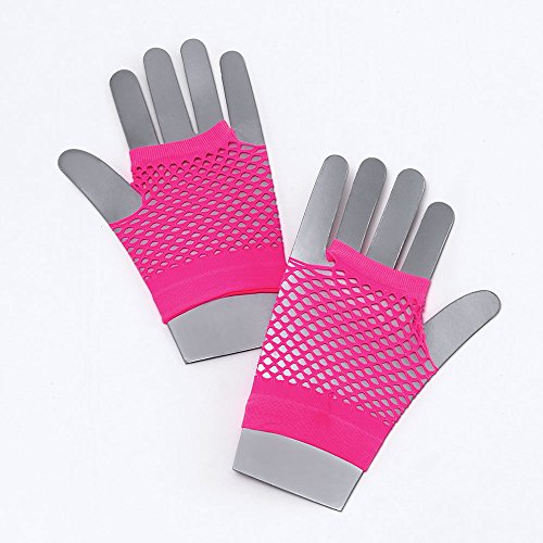 Bristol Novelty BA571 Handschuhe aus Netz, Neon-Rosa, Damen, Rose, Einheitsgröße von Bristol Novelty