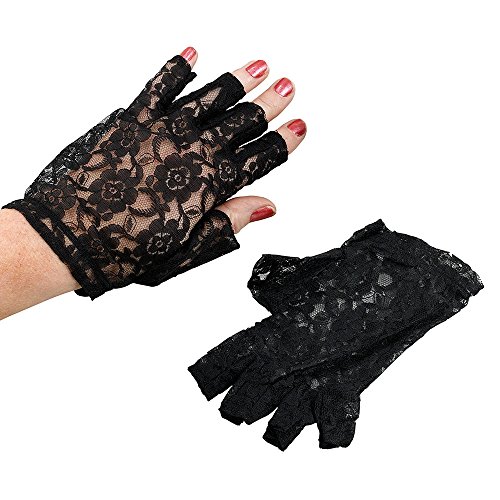 Bristol Novelty BA669 Fingerlose Handschuhe aus Satin, Schwarz Bristol Novelty BA669 Fingerlose Handschuhe aus Satin, Schwarz von Bristol Novelty