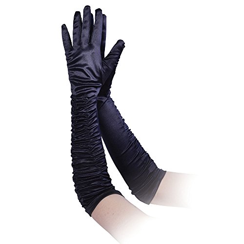 Bristol Novelty BA847 Handschuhe aus Seide, Schwarz, Einheitsgröße von Bristol Novelty