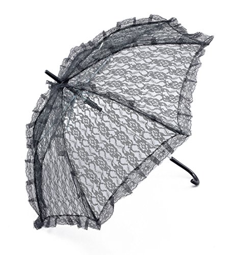 Bristol Novelty BA912 Parasol mit Spitze, Schwarz von Bristol Novelty