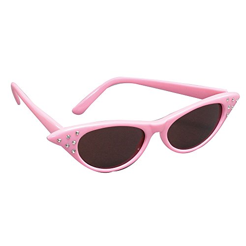 Bristol Novelty BA995 Sonnenbrille im Stil der 50er, Rosa von Bristol Novelty