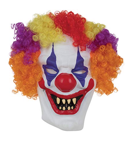 Bristol Novelty BM529 Clownmaske mit Haaren, Unisex-Erwachsene, Einheitsgröße von Bristol Novelty