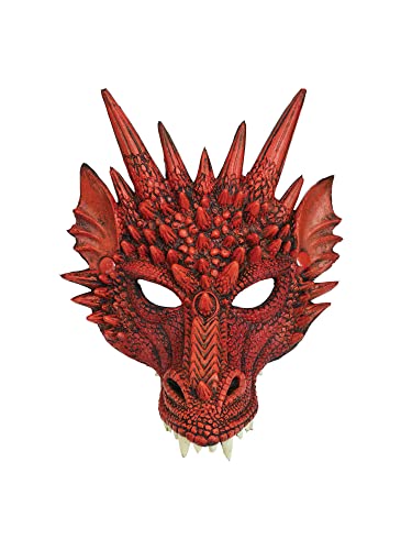 Bristol Novelty BM552 Drachen Maske, Rot von Bristol Novelty