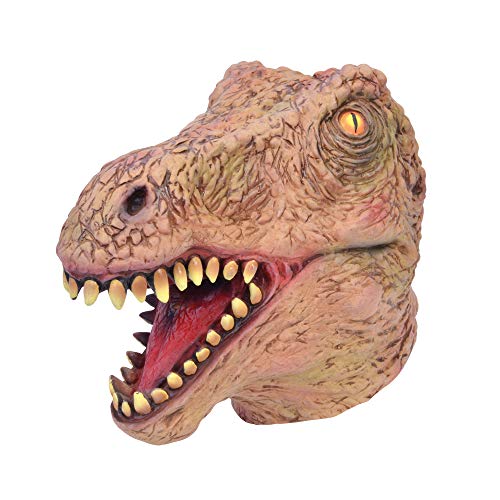 Bristol Novelty BM568 Tier, Realistische Dinosaurier-Maske, Unisex Adult, Braun, Einheitsgre von Bristol Novelty