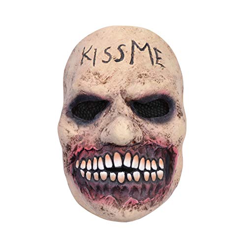 Bristol Novelty BM569 Halloween Grimassen-Kuss-Maske, Men, Beige, Einheitsgröße von Bristol Novelty