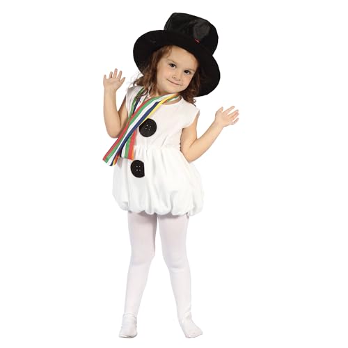 Bristol Novelty CC311 Snow Girl Schnee Mädchen Kostüm, Einfarbig, schwarz, XS von Bristol Novelty