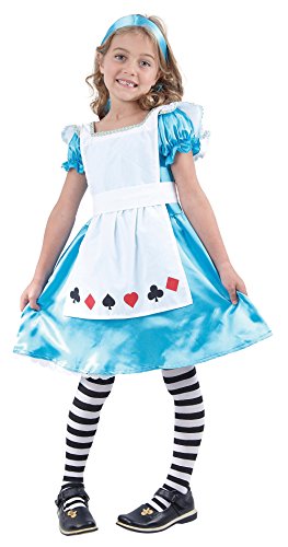 Bristol Novelty CC825 Alice in Wunderland Kostüm, Mädchen, Mehrfarbig, L von Bristol Novelty