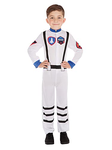 Bristol Novelty CF201 Astronaut Kostüm, Unisex-Kinder, Weiß/Blau, L von Rubie's