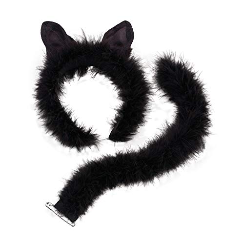 Bristol Novelty DS050 Katze Accessoiren mit Spitze, Schwarz, Damen, Einheitsgröße Bristol Novelty DS050 Katze Accessoiren mit Spitze, Schwarz, Damen, Einheitsgröße von Bristol Novelty