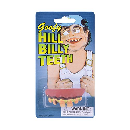 Bristol Novelty MD105 Hill Billy Teeth, Herren, Gelb/Braun/Rosa, Einheitsgröße von Bristol Novelty